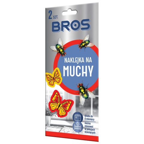 Naklejka - Lep przeciwko muchom Bros 2szt.