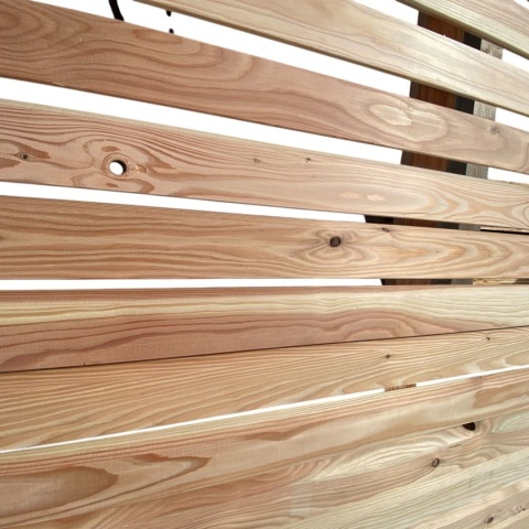 Płot lamelowy 180x180cm z modrzewia KL C