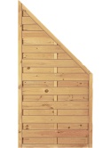 Płot lamelowy el. brzeg. 90x180/90cm, impregnowany