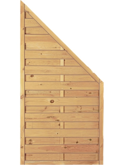 Płot lamelowy el. brzeg. 90x180/90cm, impregnowany