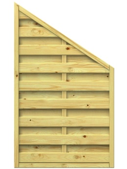 Płot lamelowy el. brzeg. 90x180/90cm, impregnowany