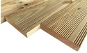 Deska tarasowa 150x14x2,5cm, sosnowa ryflowana, impregnowana klasa C