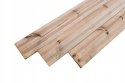 Deska tarasowa sosnowa 80x14,5x2,7cm ryfel drobny z przerwą BRĄZOWA