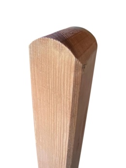 Słupek ogrodzeniowy modrzew 195x9x9cm zaokrąglony