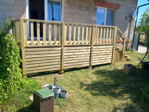 Taras do domku Holenderskiego 12m2 450x250x50cm