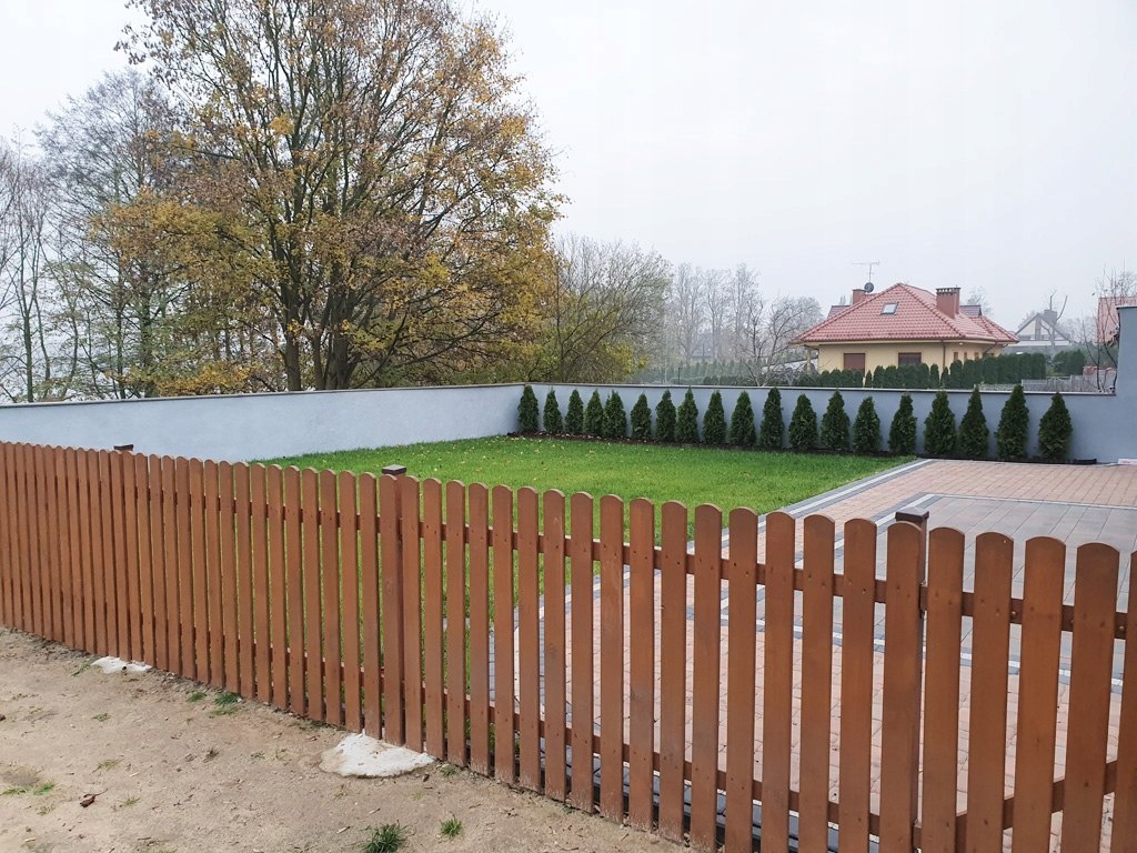 Sztacheta, ogrodzenie 180 cm impregnowana