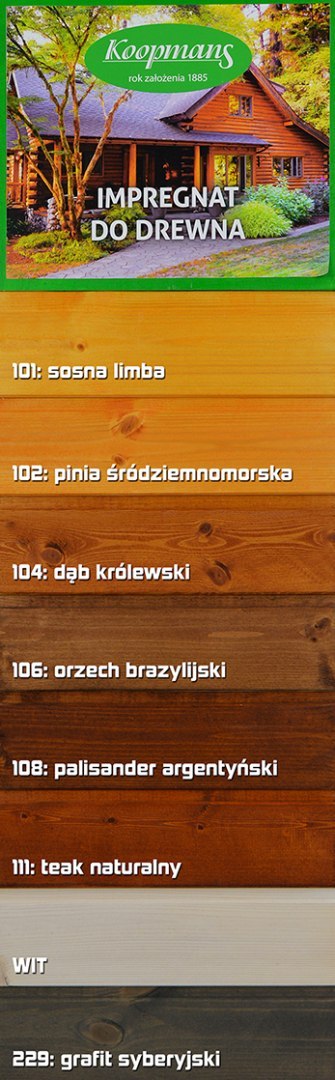 Impregnat IMPRA Koopmans 239 2,5l - czarny dąb Impregnat IMPRA Koopmans 239 2,5l - czarny dąb