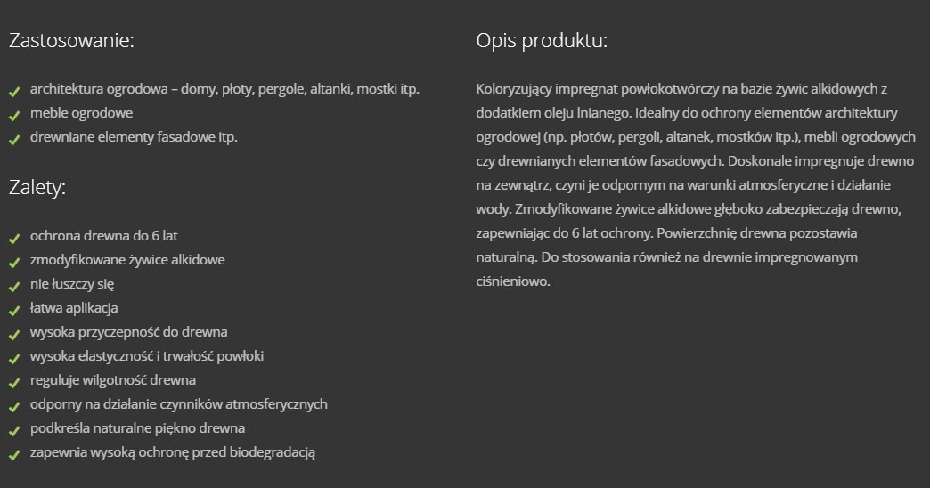 Impregnat IMPRA Koopmans 239 2,5l - czarny dąb Impregnat IMPRA Koopmans 239 2,5l - czarny dąb