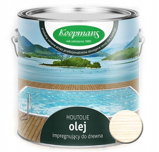 Olej Impregnujący Koopmans WIT 2,5L - biały Olej Impregnujący Koopmans WIT 2,5L - biały