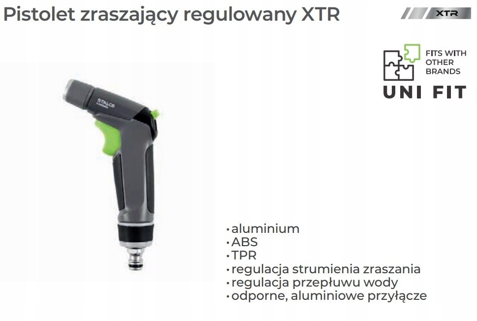 Pistolet zraszający regulowany XTR Stalco GARDEN Kod producenta S101210030